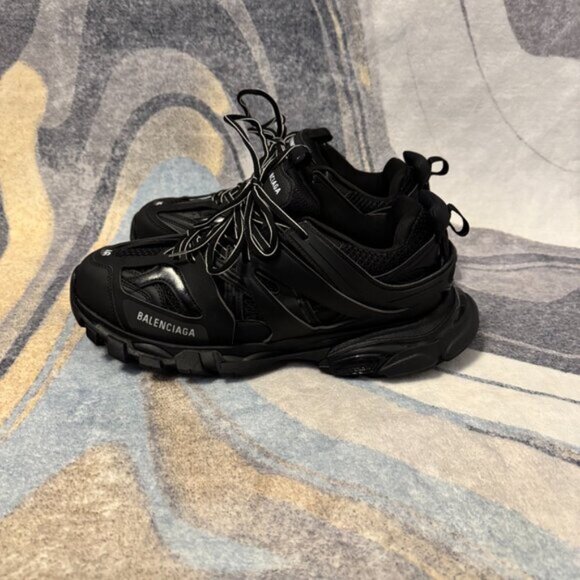Balenciaga Track Sneaker Triple Black Mens Size 12 - Picture 5 of 7